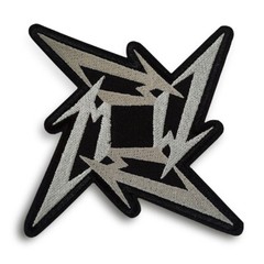 Metallica M Ninja Throwing Star Patch | American Heavy Thrash Metal Band Logo