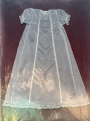 HTF Christening Gown 3-12 Months Sandy Hunter Sewing & Cross Stitch Pattern