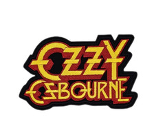 Ozzy Osbourne embroidered patch, sew on and iron on. Handmade with embroidered