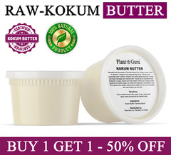 Raw Kokum Butter 16 oz. / 1 lb. 100% Pure Natural Organic Cold Pressed Bulk