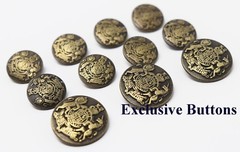 Metal Blazer Buttons Set – 3 Colors – Lion & Unicorn