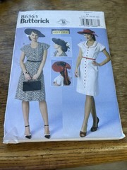 Butterick Pattern B6363 Ms MAKING HISTORY 1930-40s Retro Dress & Hat Sz 14-22