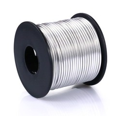 Aluminum Craft Wire, 32.8 Feet 3.0 mm/ 8 Gauge Soft Silver Metal Aluminum Wir…