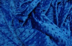 DIMPLE DOT FABRIC ROYAL 60″ WIDTH SOFT BABY SEW SOLD BY THE YARD