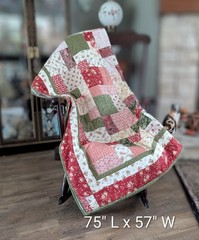 Handmade Large Throw Quilt, NEW Cottagecore Patchwork 100% COTTON