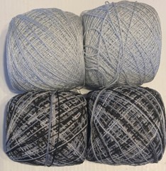 Crystal Lace Yarn. Colors .349-3051. Acrylic/Rayon,900 yards each. 1 lot of 4