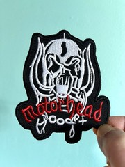 Motörhead Iron On Patch Red Black White Embroidered Motorhead Metal