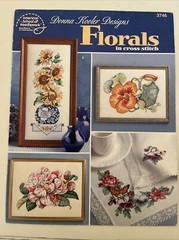 American School Of Needlework Florals In Cross Stitch, Donna Kooler 8 Designs