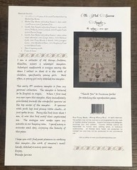 With Thy Needle & Thread ~ Pink Sparrow Reproduction Sampler Pattern CS118