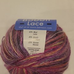 Berroco Boboli Lace Variegated Multicolor Lace/Fingering Wool Blend Skein