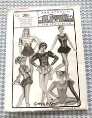 Uncut pattern ~ SKATING DRESS, LEOTARD ~ girls, women ~ Stretch & Sew 306