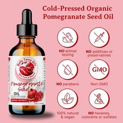 Organic Cold-Pressed Pomegranate Seed Oil 100% Raw Pure Anti-Aging Skin Hair