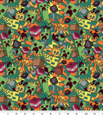 Action Minecraft Blast Cotton Fabric (1 yard)