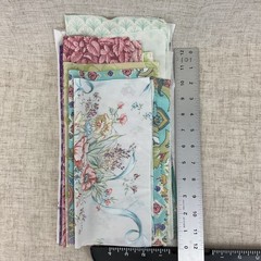 Curated Vintage Slow Stitch Bundle – Mixed Media Textile Collage Art Supplies