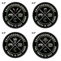 The Truth Is Out There Bigfoot Alien Patch Embroidered Iron-on Applique Myth