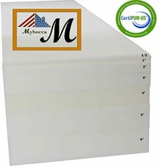 High Density Seat Upholstery Foam Cushion Replacement Per Sheet 24″ x 72″ USA