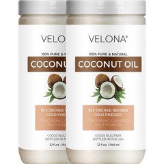 Coconut Oil 92 Degree by Velona – 2oz-7lb in jar Refined Cold pressed Skin Body