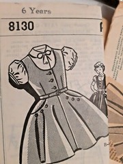 Kate Marchbanks 8130 Jumper Dress Blouse Sewing Pattern Girls 6 Years Mail VTG