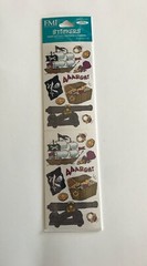 Vintage Frances Meyer Inc. Pirate ships and flags Stickers ST902 Retired