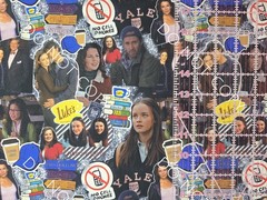 Custom 100% Cotton Woven Fabric Gilmore Girls Tv Show By The 1/4 Yard 9×56