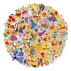 Winnie The Pooh Stickers Vinyl Decal Honey Cartoon Scrapbook Bear Pack Lot 50pcs