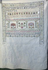 Vintage Cross Stitch The Chase Sampler S142 Williamsburg Partial Completed AS IS
