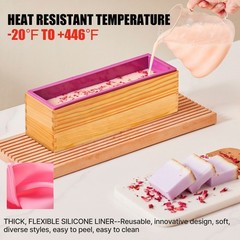 11″ 42oz Silicone Soap Mold Rectangle Soap Baking Cake Mould DIY Handmade Tool