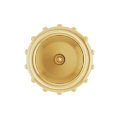 10K 14K 18K Gold 4.1 mm Round Bezel-Set Hidden Halo-Style Earring Setting