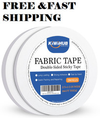 Double Sided Fabric Tape for Clothes (2 Rolls) – Fabric Tape Strong Adhesive Clo