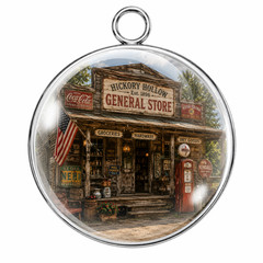 Americana General Store Glass Cabochon Charm