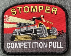 Stomper Competition Pull Iron Sew Patch Vintage Style Retro Hat Cap