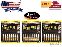 24 Pcs (3 Pack) Super Glue – ‘Cyanoacrylate Adhesive’ 3 Grams All Purpose Repair