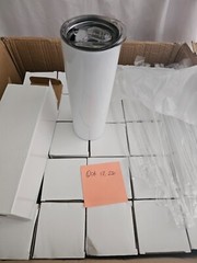 Sublimation 20oz Tapered Tumbler – White (25-Pack)