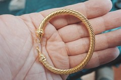 NewDAVlDYurman.18K&Gold&twisted cable Diamond bracelet