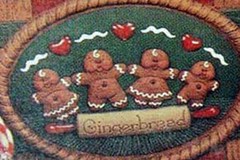 Ceramic Bisque Ready to Paint Gingerbread insert ~FREE SHIPPING in USA