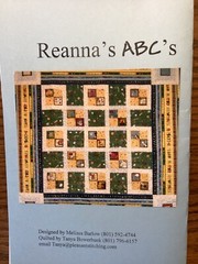 PATTERN Primitive ABC Quick & Easy Block Patch Lap Quilt NEW Melissa Barlow