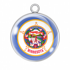 Minnesota State Flag Charms for Jewelry Making
