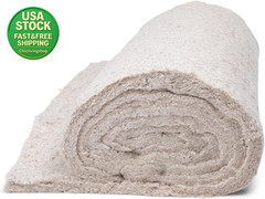 Cotton Upholstery Batting 27 Inch High Loft 14Oz Soft for Quilting Cushions