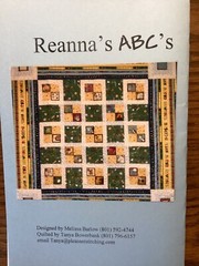 PATTERN Primitive ABC Quick & Easy Block Patch Lap Quilt NEW Melissa Barlow