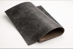 Water Buffalo Leather 12” x 24” 8–10 oz – Full Grain Thick Leather Panel Grey