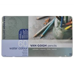Van Gogh Pencil 60 Colored Watercolour Pencil Metal Case T9774-0065