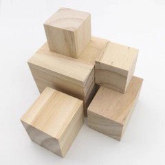 1/5/10/20Pcs 1~4cm Wooden Square / Rectangle Wood Block For DIY Model Handcraft