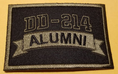 DD-214 ALUMNI Military Patch approx 2.25X3.5″