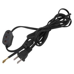 110V Double Lead Power Cord FOR SINGER 201, 221 Featherweight, 222,15-88, 15-90