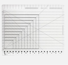 Slotted Quilting Ruler XL, 17-3/4in x 22in Slotted Quilting Rule, Squared Slo…