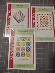 Modern 180 Quilt Pattern Bundle: “Finley’s Fence,” “Love Links,” “Amusement”