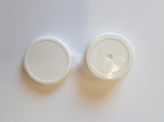 1/4 OZ. Hinged Lip Balm Container / WHITE / Lot of 10