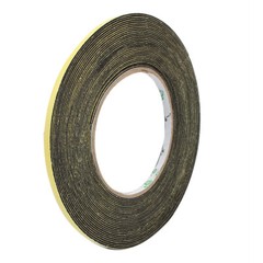 Sponge Foam Tape 5mm Width 1mm Thickness Single Side Black 10 Meter