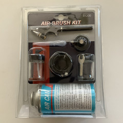Air Brush Kit 31200 w/ Air Can Spray Propellant & Accessories Made in Taiwan