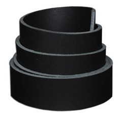 Black Vegetable Tanned Leather Belt Blank 8-11oz